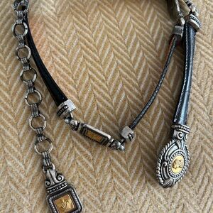 Belt by Brighton — Silver and Gold Charm Belt